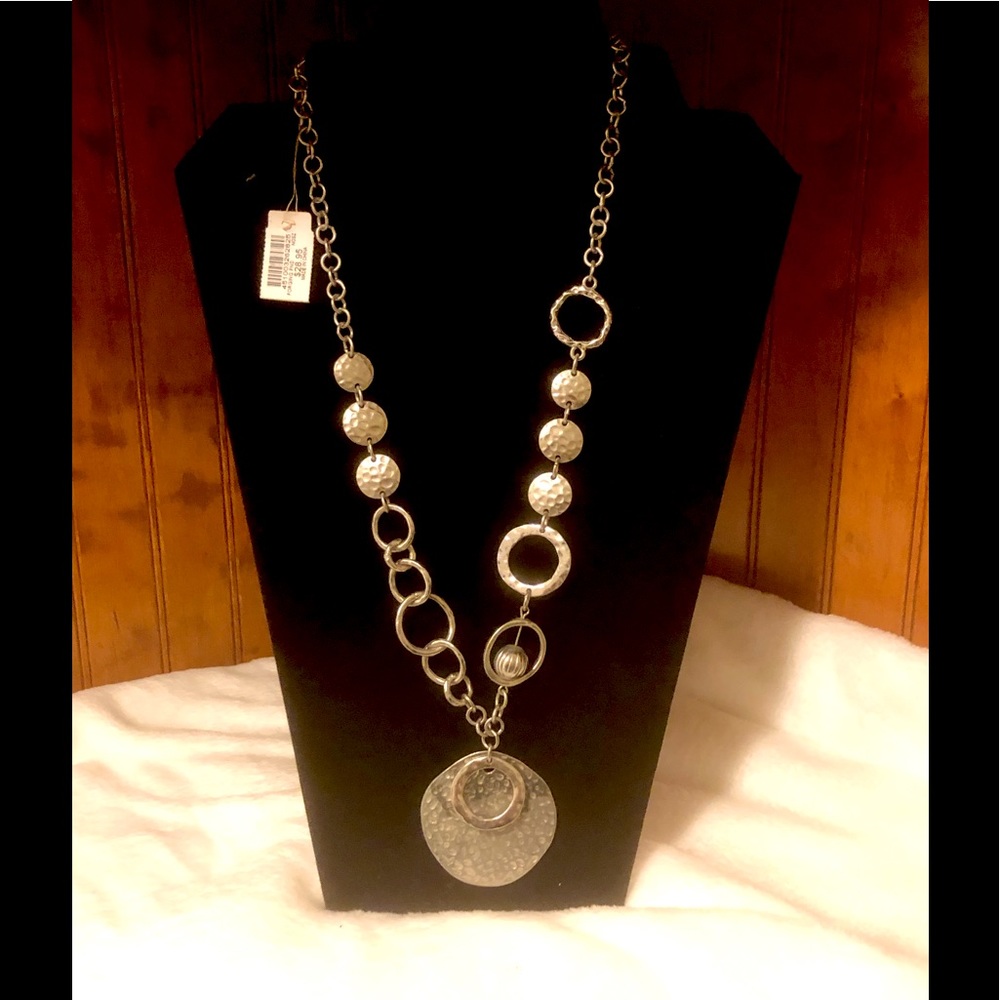 Chicos Silver Charm Necklace